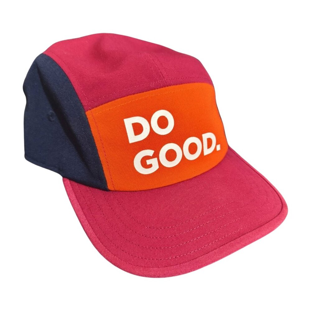 Cotopaxi DO GOOD 5 Panel Hat Unisex One Size Pink Orange Blue NWOT
